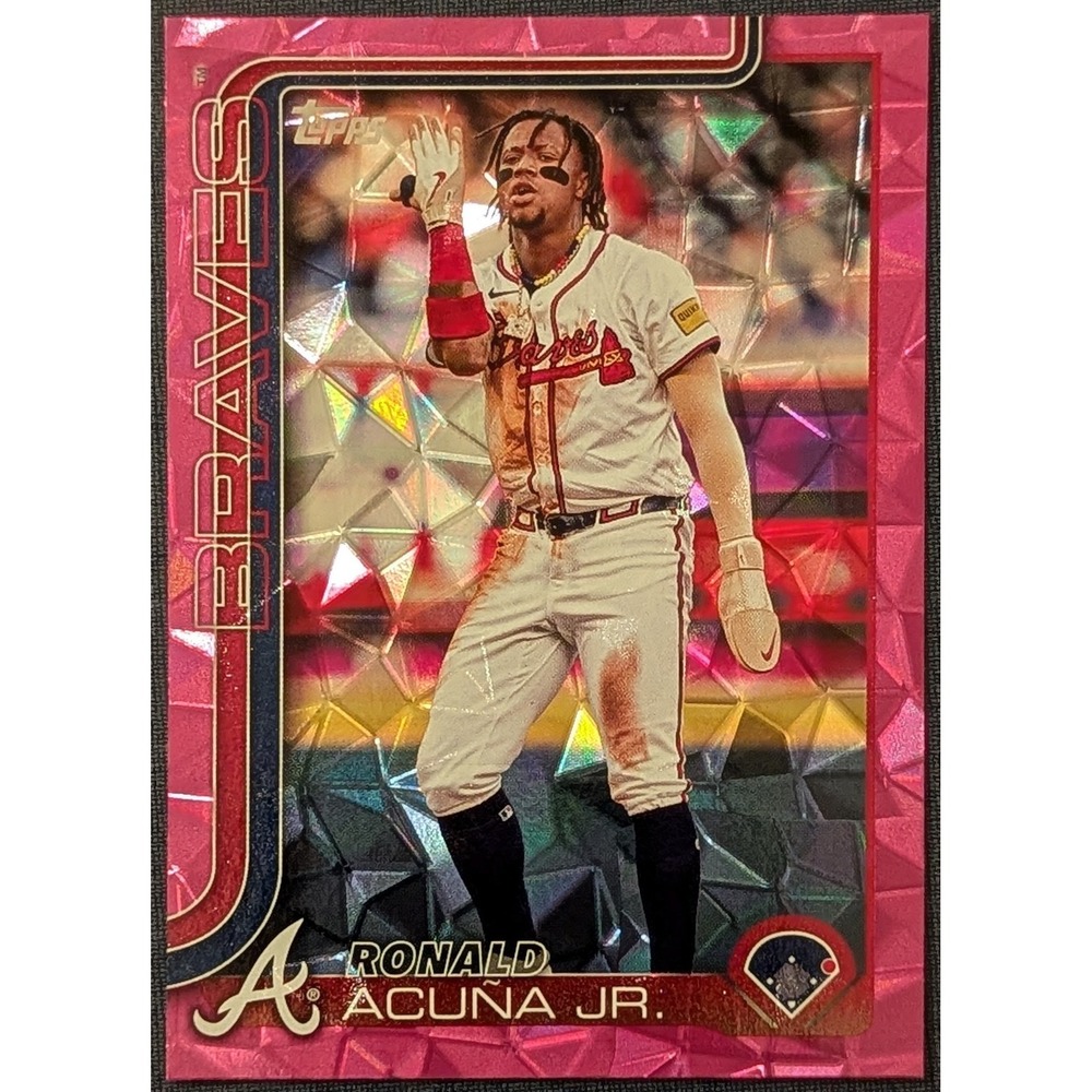 2025 Topps Series 1 Ronald Acuna Jr Braves #207 Pink Diamante Hanger Exclusive